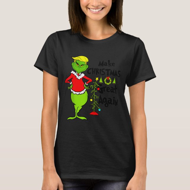Funny Christmas Clothing _ Make Christmas Great Ag T Shirt (Framsida)