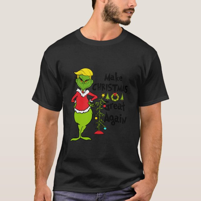 Funny Christmas Clothing Make Christmas Great Agai T Shirt (Framsida)