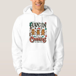 Funny Christmas Cookie Gingerbread Illustration  Hoodie