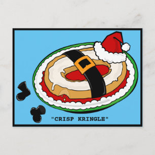 FUNNY CHRISTMAS CRISP KRINGLE POSTCARD HELG VYKORT