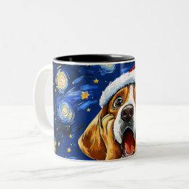 Funny Christmas dog Mugs | Merry Christmas Mug Två-Tonad Mugg