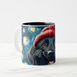 Funny Christmas dog Mugs | Merry Christmas Mug Två-Tonad Mugg