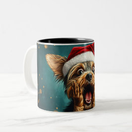 Funny Christmas dog Mugs | Merry Christmas Mug Två-Tonad Mugg