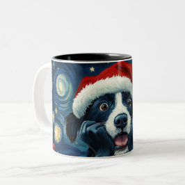 Funny Christmas dog Mugs | Merry Christmas Mug Två-Tonad Mugg