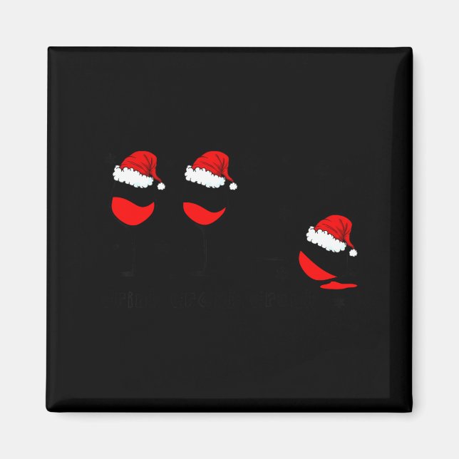 Funny Christmas Drink Drank Drunk Xmas Holiday  Magnet (Framsidan)