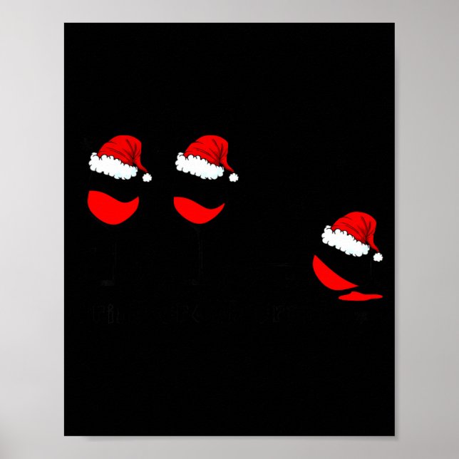 Funny Christmas Drink Drank Drunk Xmas Holiday  Poster (Framsidan)