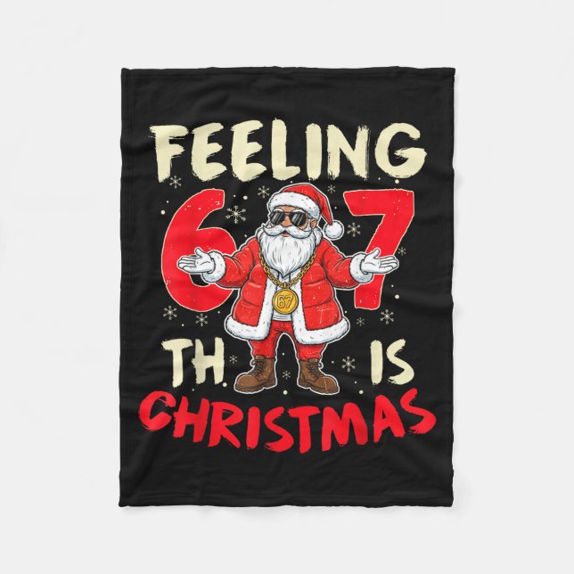 Funny Christmas Feeling 6 7 This Christmas Meme Sa Fleecefilt (Framsidan)