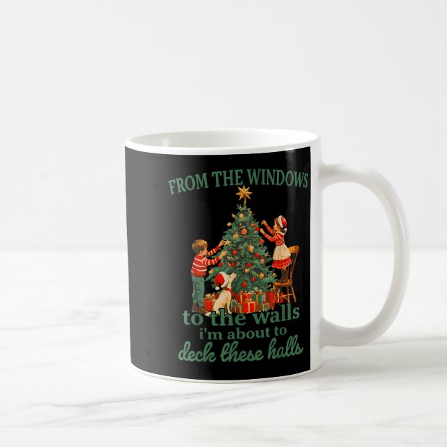 Funny Christmas From The Windows To The Walls I'm  Kaffemugg (Höger)