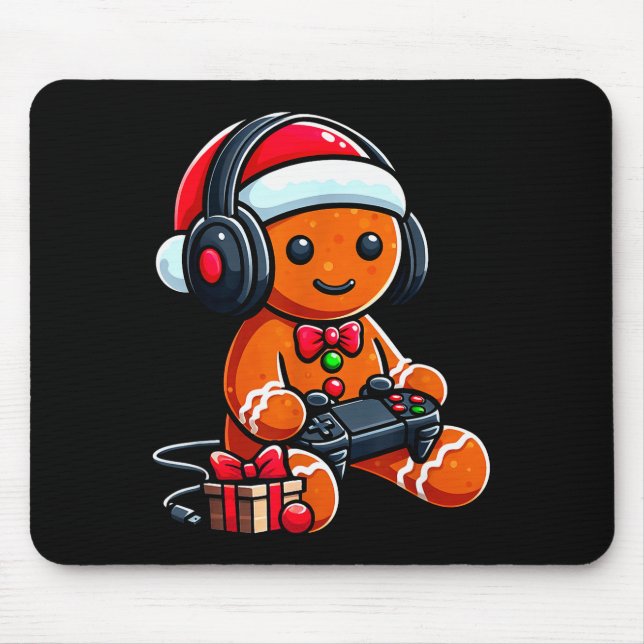 Funny Christmas Gamer Gingerbread Xmas Gaming Men  Musmatta (Framsidan)