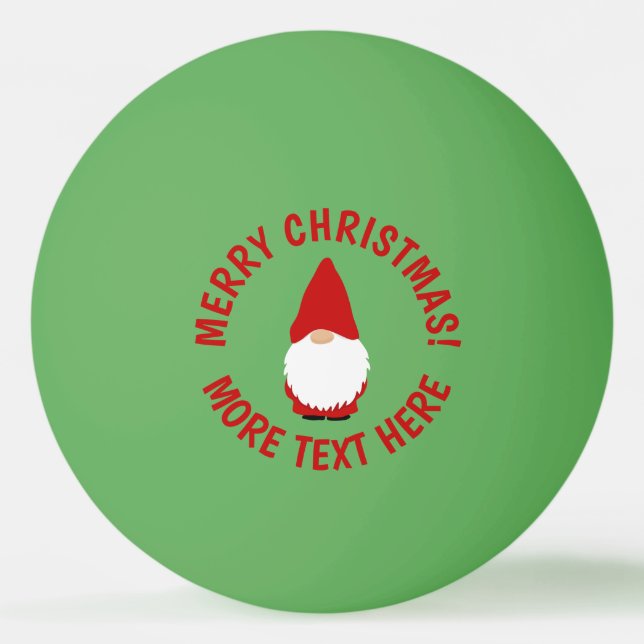 Funny Christmas gnome table tennis ping pong balls Pingisboll (Framsidan)