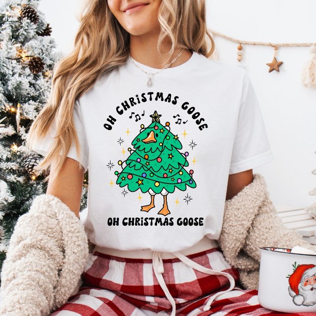 Funny Christmas Goose - Oh Christmas Goose T Shirt (Skapare uppladdad)