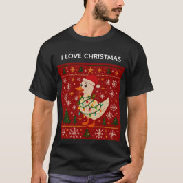 Funny Christmas Goose T-Shirt – Ugly Sweater Style