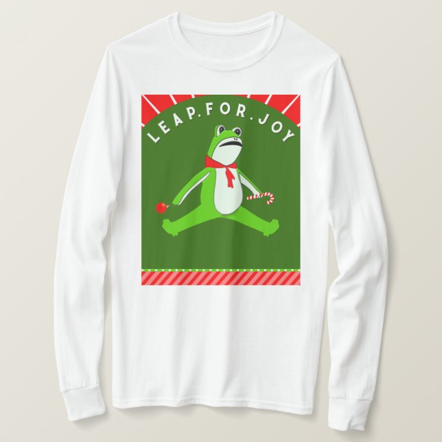 Funny Christmas Holiday Frog T Shirt (Design framsida)