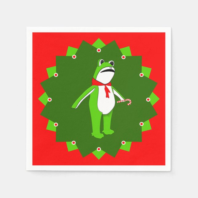 Funny Christmas Holiday Party Pappersservett (Framsidan)