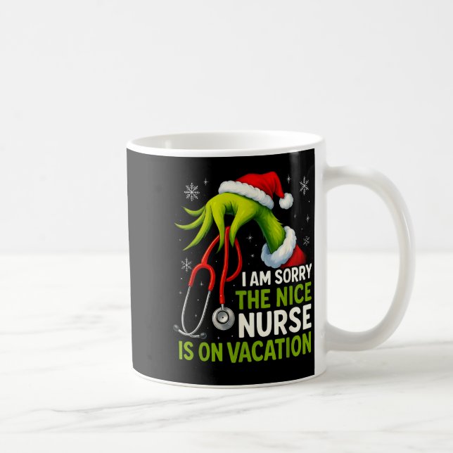 Funny Christmas I Am Sorry The Niche Nurse Medical Kaffemugg (Höger)