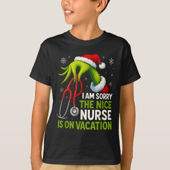 Funny Christmas I Am Sorry The Niche Nurse Medical T Shirt (Framsida)