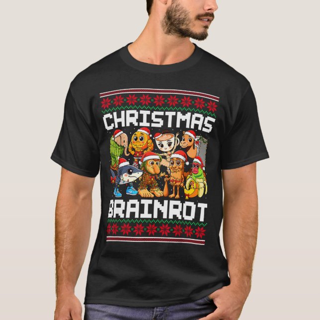 Funny Christmas Italian Brain Rot For Men Women Bo T Shirt (Framsida)
