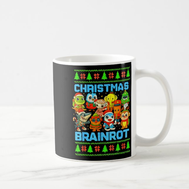 Funny Christmas Italian Brain Rot Italian Brainrot Kaffemugg (Höger)