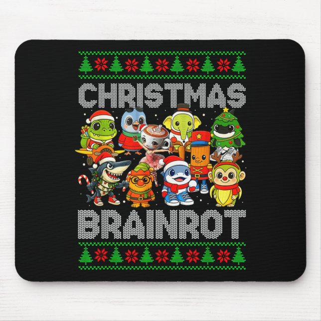 Funny Christmas Italian Brain Rot Italian Brainrot Musmatta (Framsidan)