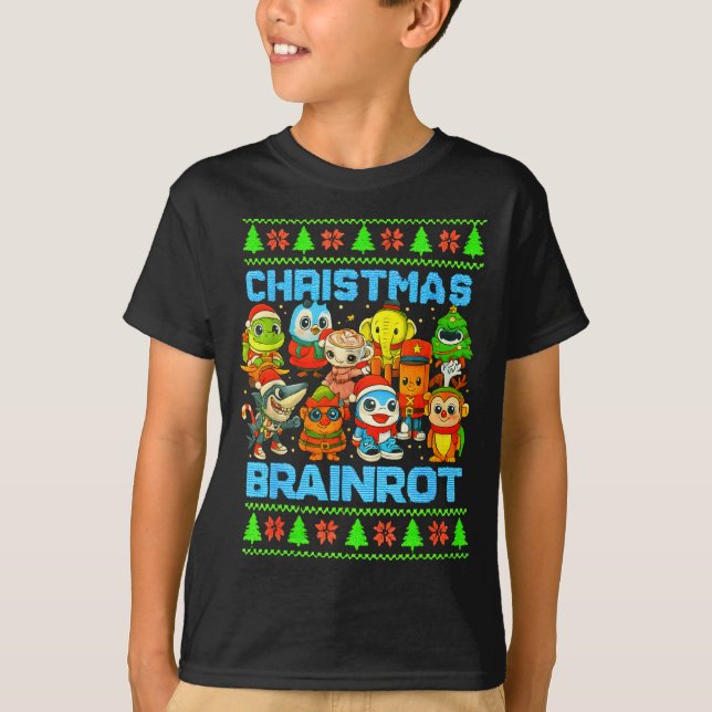 Funny Christmas Italian Brain Rot Italian Brainrot T Shirt (Framsida)