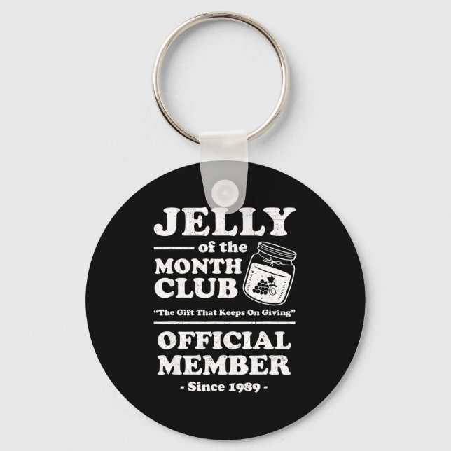 Funny Christmas Jelly Of The Month Club Member Xma Nyckelring (Framsida)