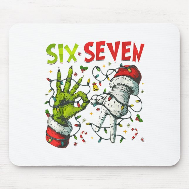 Funny Christmas Lights 6 7 Meme Six Seven Matching Musmatta (Framsidan)