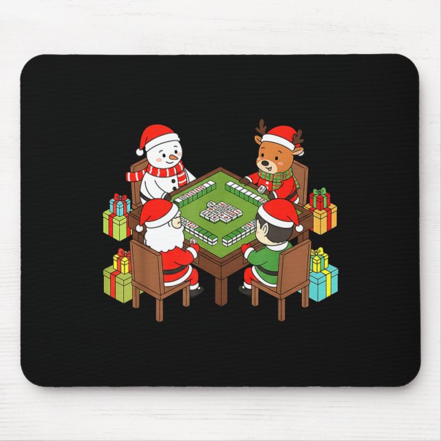Funny Christmas Mahjong Santa Snowman Elf Reindeer Musmatta (Framsidan)