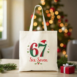 Funny Christmas Meme Six Seven 67 6 7 Holiday Tygkasse