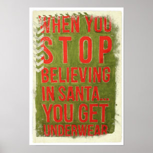 Funny Christmas Message Poster! Poster