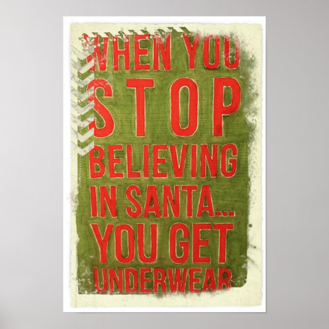 Funny Christmas Message Poster! Poster (Framsidan)