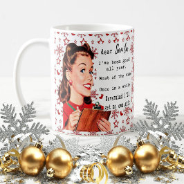 Funny Christmas Mug Best Friend "Dear Santa" Kaffemugg