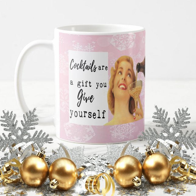 Funny Christmas Mug Best Friend "Gift Yourself" Kaffemugg (Skapare uppladdad)