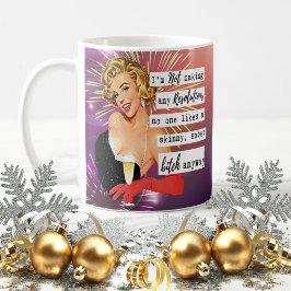 Funny Christmas Mug Best Friend NYE Resolutions Kaffemugg