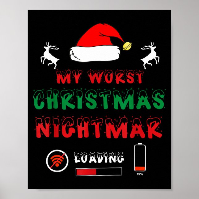 Funny Christmas My Worst For Gamers  Poster (Framsidan)