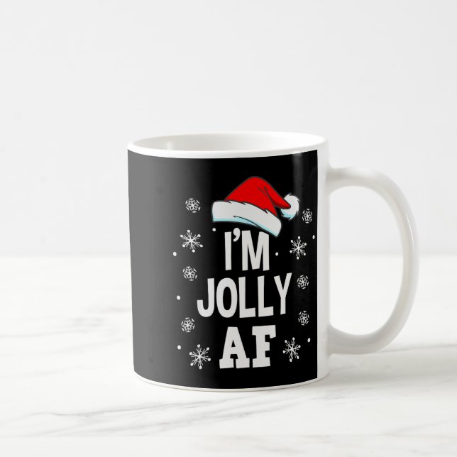 Funny Christmas Naughty Adults Pajama, Santa I'm J Kaffemugg (Höger)