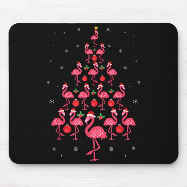 Funny Christmas Nk Flamingo Tree Holiday Gift Bird Musmatta (Framsidan)