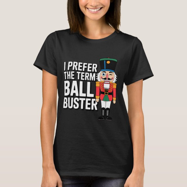Funny Christmas Nutcracker- Ball Buster Funny Mens T Shirt (Framsida)
