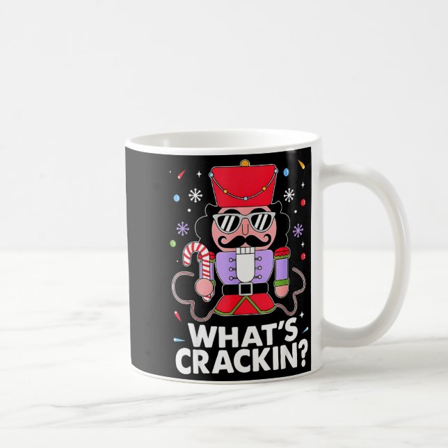 Funny Christmas Nutcracker Men Kids Teen Boys What Kaffemugg (Höger)