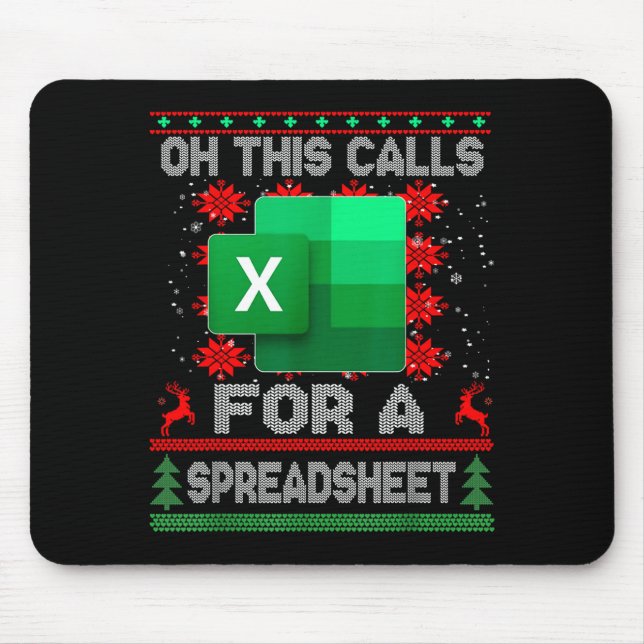 Funny Christmas Oh This Calls For A Spreadsheet Sa Musmatta (Framsidan)