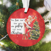 Funny Christmas Ornament Retro Best Friend Lit
