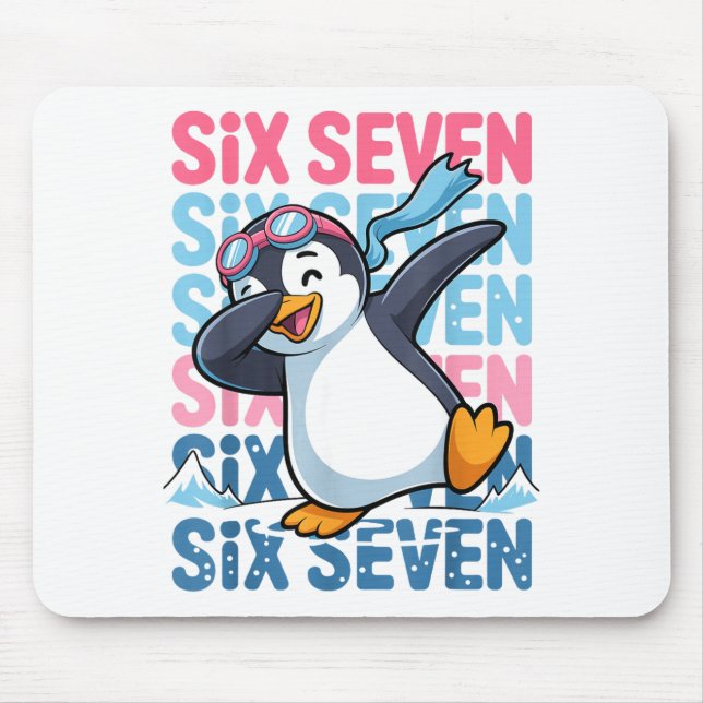 Funny Christmas Penguin Dabbing Xmas Dab Six Seven Musmatta (Framsidan)