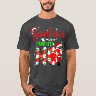 Funny Christmas Santa's Favorite Ho Xmas T Shirt
