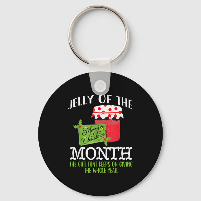 Funny Christmas Shirt - Jelly Of The Month Club T  Nyckelring (Framsida)