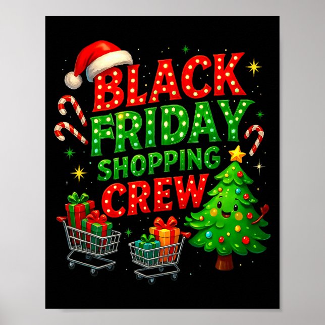 Funny Christmas Shopng Crew  Poster (Framsidan)