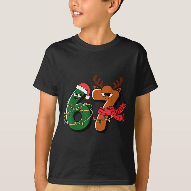 Funny Christmas Six Seven 67 Meme 6 7, Holiday Paj T Shirt (Framsida)