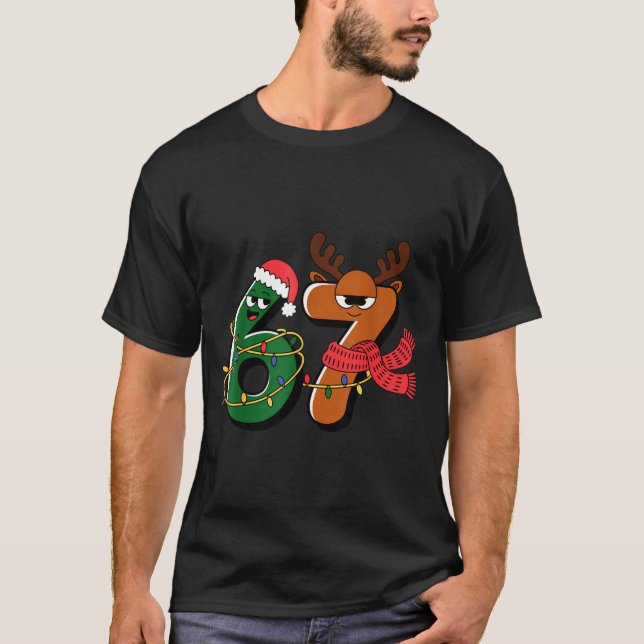 Funny Christmas Six Seven 67 Meme 6 7, Holiday Paj T Shirt (Framsida)