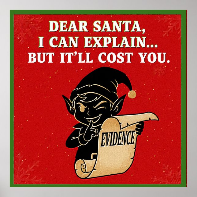 funny christmas slogan  design poster (Framsidan)