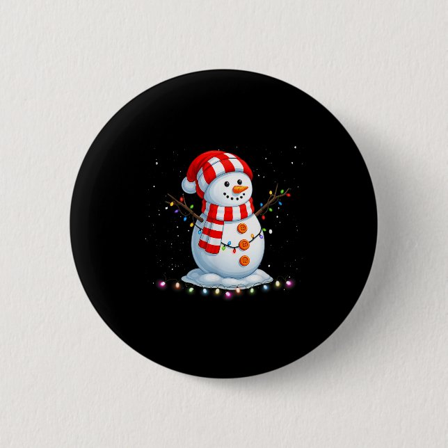 Funny Christmas Snowman Tee Cute Santa Men Women K Knapp (Framsida)