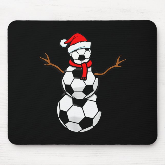 Funny Christmas Soccer Santa Snowman  Musmatta (Framsidan)