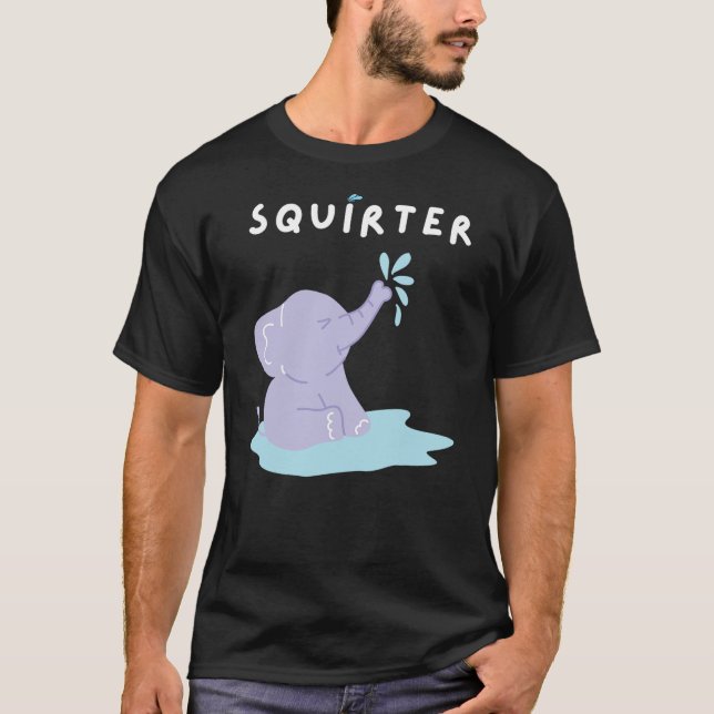 Funny Christmas Squirter Meme Elephant I love Squi T Shirt (Framsida)